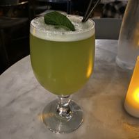 Cucumber mint and lemon drink   at Willow Vegan Bistro in New York City