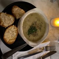 Clam chowder  at Willow Vegan Bistro in New York City