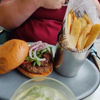 Burger at Willow Vegan Bistro in New York City