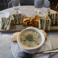 BLT with Clam Chowder   at Willow Vegan Bistro in New York City