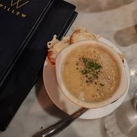 New England 'Clam' Chowder was delicious at Willow Vegan Bistro in New York City