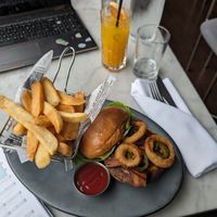 BBQ burger at Willow Vegan Bistro in New York City