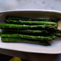 Delicious asparagus side at Willow Vegan Bistro in New York City