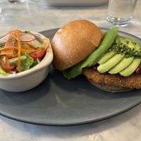 Fried Chicken Sandwich  at Willow Vegan Bistro in New York City