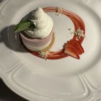 Strawberry cheesecake  at Willow Vegan Bistro in New York City
