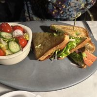 BLT club sandwich w/ side salad   at Willow Vegan Bistro in New York City