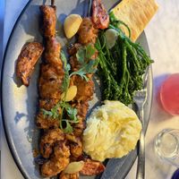 Chipotle chicken skewers   at Willow Vegan Bistro in New York City