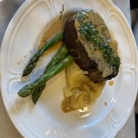 Steak and mashed potatoes   at Willow Vegan Bistro in New York City