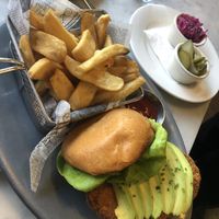 Fried chicken   at Willow Vegan Bistro in New York City
