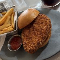 Plain chicken sandwich ordered due to allergies    at Willow Vegan Bistro in New York City