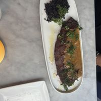 Flank steak  at Willow Vegan Bistro in New York City