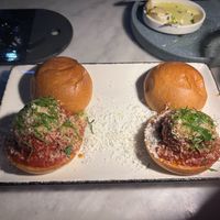 Meatball sliders at Willow Vegan Bistro in New York City