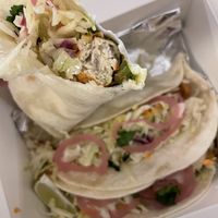 Close up of the phish tacos  at Fionn's in Winnipeg