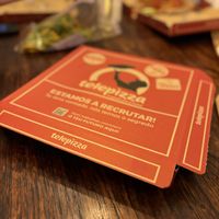 The box!  at Telepizza in Estoril