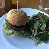 Vegan burger #Veganuary at The Junction Hotel in Thames