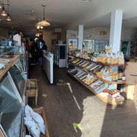 The market/cafe at Marie Eiffel Market in Shelter Island