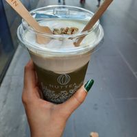 Matcha tea with nut cream at NUTTEA - La Trobe St in Melbourne