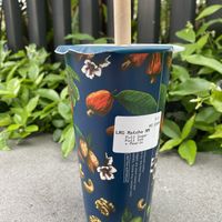 matcha mylk tea w/ tapioca pearls:)  at NUTTEA - La Trobe St in Melbourne