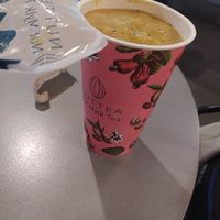 Mango smoothie at NUTTEA - La Trobe St in Melbourne