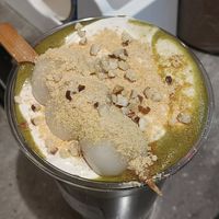 Matcha with nut cream and kinako mochi at NUTTEA - La Trobe St in Melbourne