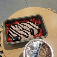 I am allowed to use my own container which is nice because I can reduce my environmental footprint. I washed the cup I used from last time and the staff allowed me to reuse it too at NUTTEA - La Trobe St in Melbourne