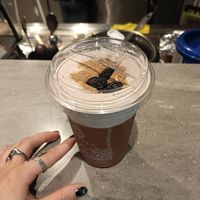 earl grey tea with hot cross bun nut cream and raisins - easter special at NUTTEA - La Trobe St in Melbourne