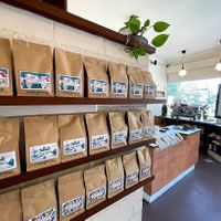Lots of retail coffee available, rotates often at Brighter Coffee in Stanmore