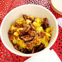 Vegan Mac-n-chjeza  at Spacecat V-stro in Ferndale