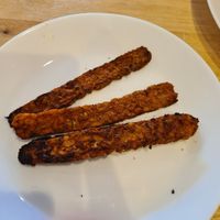 Tempeh bacon at Spacecat V-stro in Ferndale