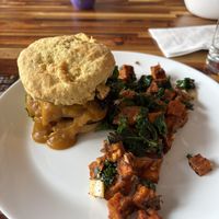 breakfast bomb with brunchy potatoes   at Spacecat V-stro in Ferndale