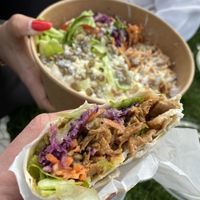 Vegan seitan döner & bowl.  at Vegitat in Luzern