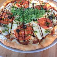 Caprese pizza at Loving Hut - St Kuznetsky Mos in Moscow