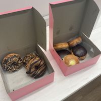 snickers, boston cream, crème brûlée  at Donut Run in Washington