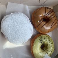 Jelly-filled, tiger stripe, and matcha donuts!  at Donut Run in Washington