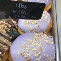 Ube-filled donuts at Donut Run in Washington