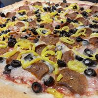 Vegan pepp  at Yellow Brick Pizza - Rich St in Columbus