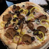 Vegan pie  at Yellow Brick Pizza - Rich St in Columbus