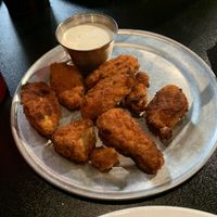 Vegan wings with vegan ranch   at Yellow Brick Pizza - Rich St in Columbus