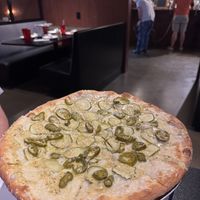 Pickle Pizza!  at Yellow Brick Pizza - Rich St in Columbus
