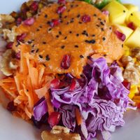 Vegan poke bowl at The Brewery in Larnaca