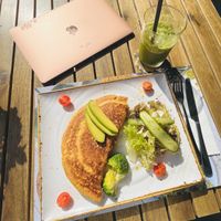 Vegan omaette   at The Brewery in Larnaca