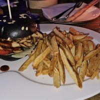 Vegan chicken burger at The Brewery in Larnaca