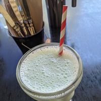 Spearmint milkshake at Moon To Moon in Mount Victoria