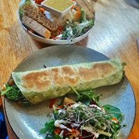 Gado Gado and chickn wrap at Moon To Moon in Mount Victoria