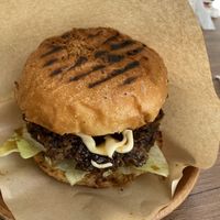 Teriyaki burger   at Sonu Sonu in Fukuoka