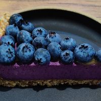 Blueberry tarte at Sonu Sonu in Fukuoka