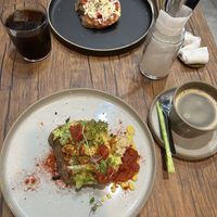 Breakfast- simple toasts but good  at Sonu Sonu in Fukuoka