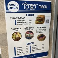 Menú. 100% plant-based. 😍  at Sonu Sonu in Fukuoka