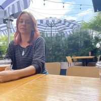 Back patio at Taco Vega in Los Angeles