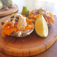 'Salmon' Bagel at The Conscious Kitchen - Kloof St in Cape Town